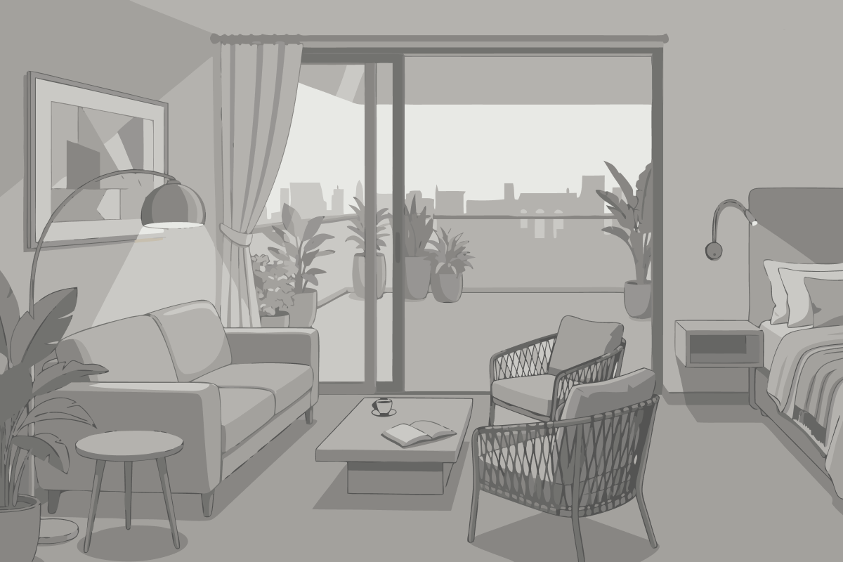 Suite One-Bedroom with Partial Ocean View
